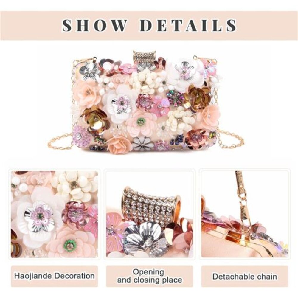Colorful Rhinestone Clutch Purses: - Picture 3 of 9